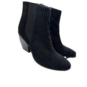 Yoki Black Corduroy‎ Women's Boots Size 10